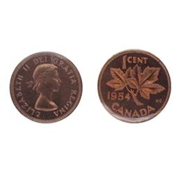 1954 1¢ NSF ICCS PL65 Red