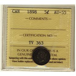 1898 5¢ ICCS AU55.