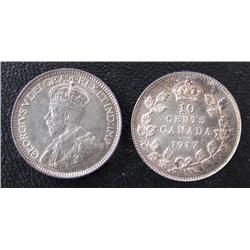 1917 10¢ MS63 or better.  Lightly toned.  Nice example.