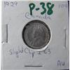 Image 1 : 1929 10¢ MS62, clipped.  Rarely seen on early issues.  A nice ERROR coin.
