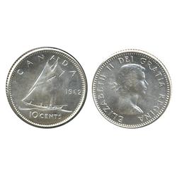 1962 10¢ ICCS MS66.  Blast white example.