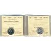 Image 1 : 1964 10¢ MS66 & 1969 10¢ SmDate PL66 Heavy Cameo.  Lot of 2 coins both ICCS graded.