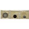 Image 1 : 1965 10¢, 25¢ & $1 SmBds ICCS MS65.  Lot of 3 coins all gems. The 10¢ is designated Heavy Cameo.