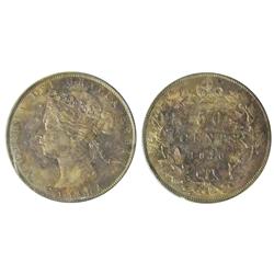 1870 LCW 50¢ ICCS MS63.  Intense autumn shades with underlying lustre. Would fit nicely in a Type se