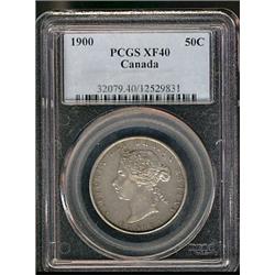 1900 50¢ PCGS XF40.