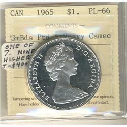 1965 $1 SmBds Ptd 5 ICCS PL66 Heavy Cameo.