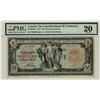 Image 1 : The Canadian Bank of Commerce, 1917 $5 #022022, CH-75-16-04-04 PMG VF20. Rare GIBSON signature.  Onl