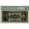 Image 1 : The Molsons Bank of Canada, 1908 $5 #113095, CH-490-30-02, PMG F12 Net. An affordable example.