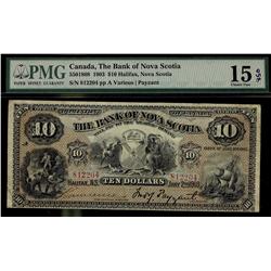 The Bank of Nova Scotia 1903 $10 #812204, CH550-18-08, PMG F15