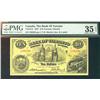 Image 1 : The Bank of Toronto, 1937 $10 #239286, CH-715-24-12, PMG VF35EPQ. Very nice example, looks better.