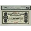Image 1 : Newfoundland Gov't Cash Note, 1905 40¢, NF-2es Specimen, PMG Gem UNC66EPQ.