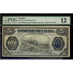 1912 $5 DC-21d #B565237 PMG F12.