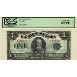 1923 $1 DC-25d #M-064966, PCGS CH UNC63PPQ.