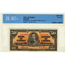 1937 $50 BC-26b #B/H2413069 CCCS EF45