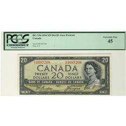 1954 $20 BC-33b #EE1687208, PCGS EF45.