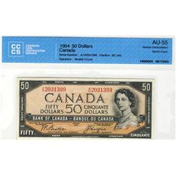 1954 $50 BC-34b #AH2031399, CCCS AU55.