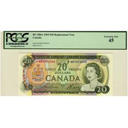 1969 $20 BC-50bA *W/N1476544 PCGS EF45
