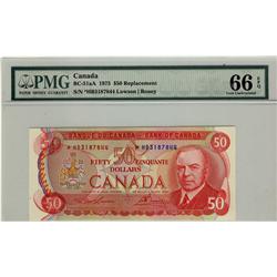 1975 $50 BC-51aA #*HB3187844, PMG Gem UNC66EPQ.