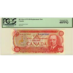 1975 $50 BC-51aA *HC2473967 PCGS EF40