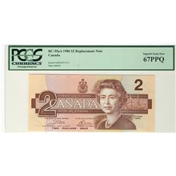 1986 $2 BC-55aA #ARX0975117 PCGS UNC67PPQ
