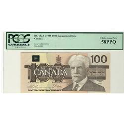1988 $100 BC-60aA-i #AJX2318510 PCGS AU58PPQ