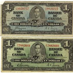 ERROR 1937 $1 BC-21d #CN8620777.  The colour of this note actually represents the Blue from the 1937
