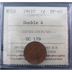 Nfld 1941c Double 4 ICCS EF40.
