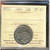 Image 1 : Nfld 1865 20¢ ICCS EF40.