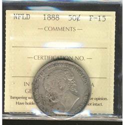 Nfld 1888 50¢ ICCS F15.