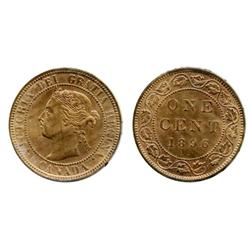 1896 1¢ ICCS MS65RD.  Lustrous  85% red.