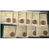 Image 1 : 1938 1¢ ICCS MS64RD.  Lot of 10 coins.
