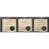 Image 1 : 1944(2) & 1945 1¢ ICCS MS62RB.  Lot of 3 coins.