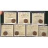 Image 1 : 1944, 1947 ML Blt 7, ML Ptd 7, 1948 A To, 1950 & 1952 1¢ ICCS MS64RD.  Lot of 6 Coins.