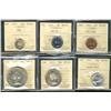Image 1 : 1953 1¢ to 1953 $1 Year set all ICCS MS65.  A rare Gem set includes 1¢, 5$ 10¢ NSF, 25¢ LgDt, 50¢ Sm