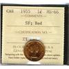 Image 1 : 1955 1¢ SF ICCS MS66RD.