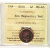 Image 1 : 2010 Logo 1¢ non magnetic ICCS MS65 Red