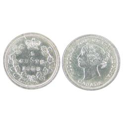 1858 5¢  Large Date ICCS EF40.  Underrated issue in this grade.