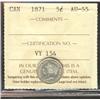 Image 1 : 1871 5¢ ICCS AU55.
