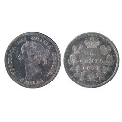 1871 5¢ ICCS MS60, attractively toned.