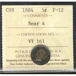 1884 5¢ Near 4 ICCS F12.