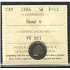Image 1 : 1884 5¢ Near 4 ICCS F12.