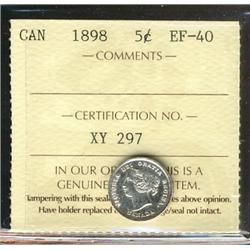 1898 5¢ ICCS EF40