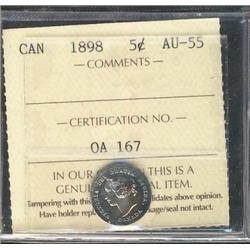 1898 5¢ ICCS AU55.