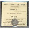 Image 1 : 1900 Round O 5¢ ICCSF15