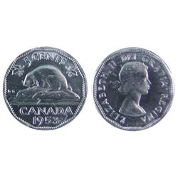 1953 5¢ SF ICCS MS66. Highly lustrous.