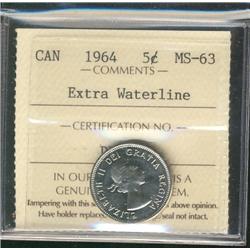 1964 5¢ EWL ICCS MS63.
