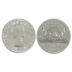 1964 5¢ XWL PCGS MS64. Light frost finish on portrait.