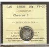 Image 1 : 1880H Obv.1 10¢ ICCS VF20