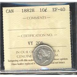 1882H 10¢ ICCS EF40.