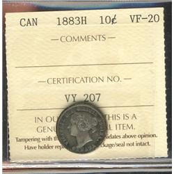 1883H 10¢ ICCS VF20.